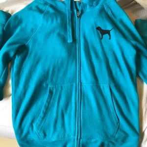 PINK full zip hoodie